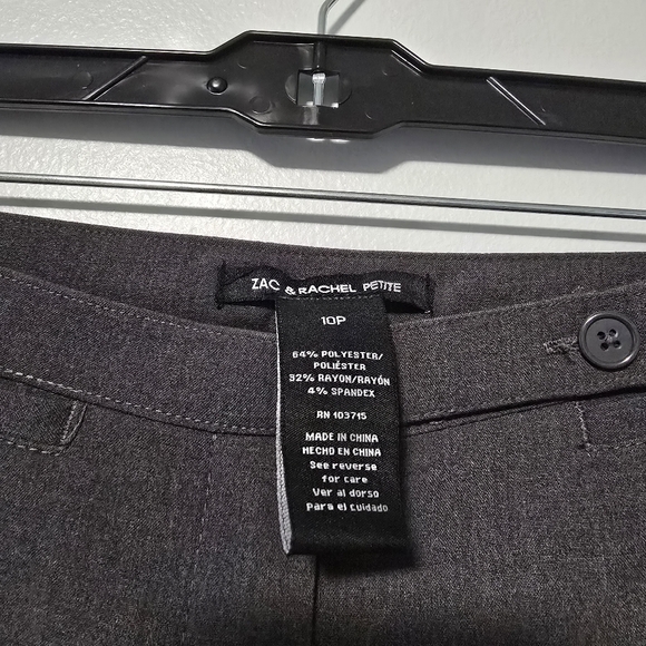 Zac & Rachel Women's 10PGray Dress Pants - Picture 9 of 9